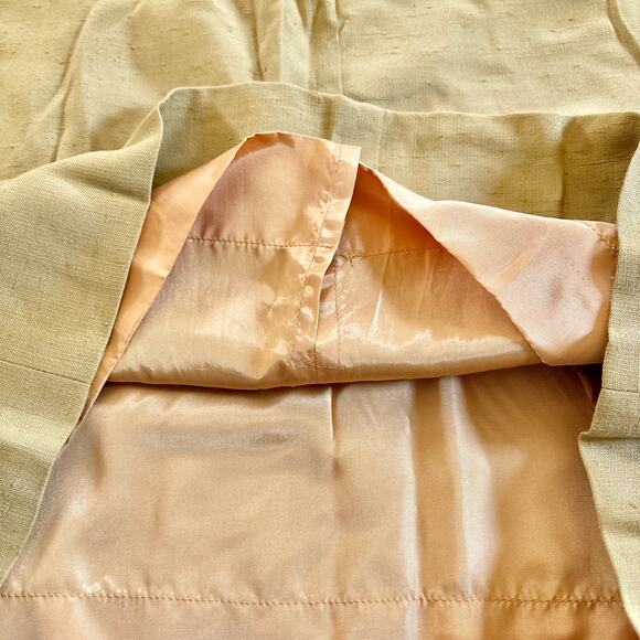 Vintage 60s Susan Thomas Tweed Mustard Yellow Skirt 100% Rayon 28" - Picture 6 of 10